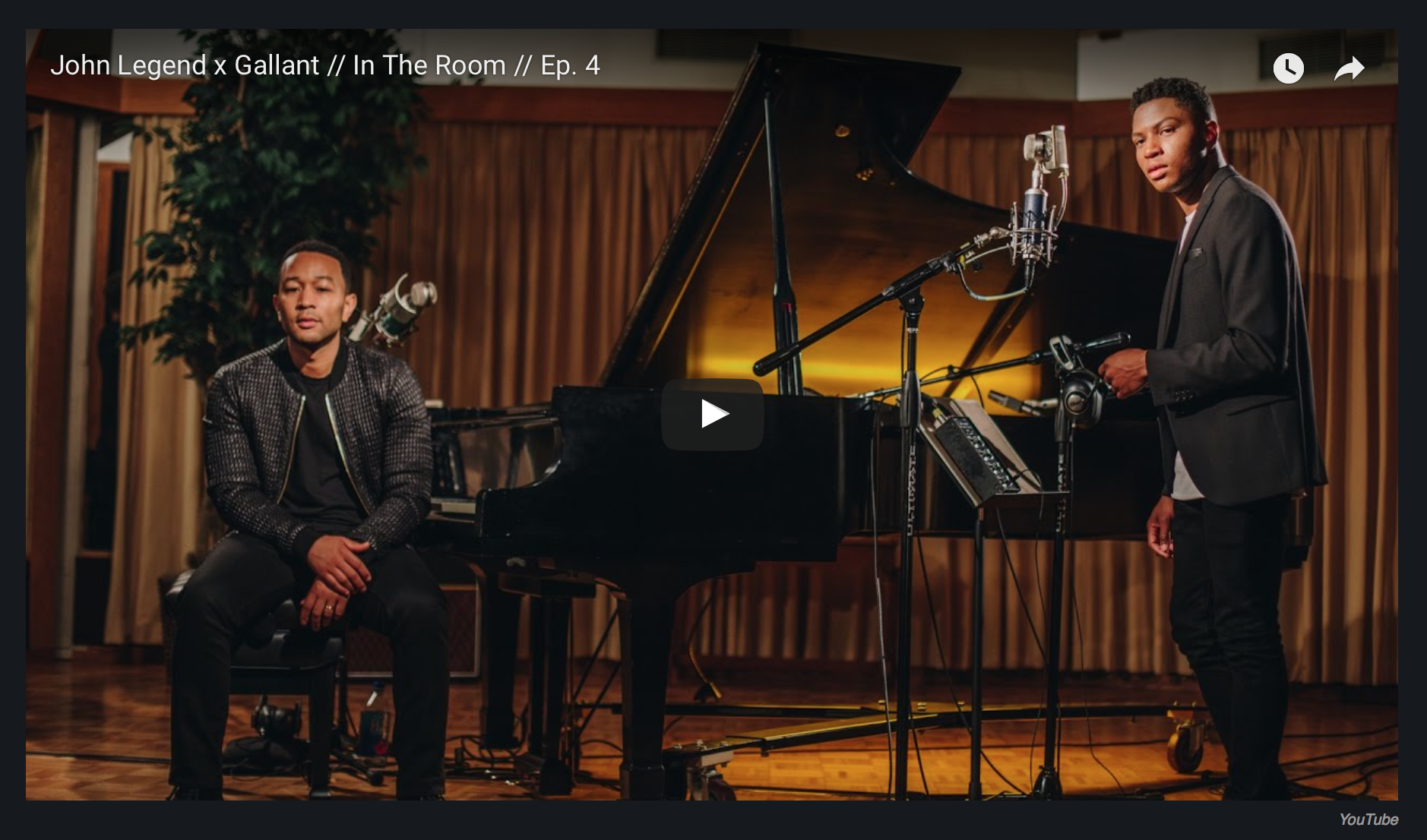 Watch John Legend And Gallant Duet On ‘Overload’ : NPR